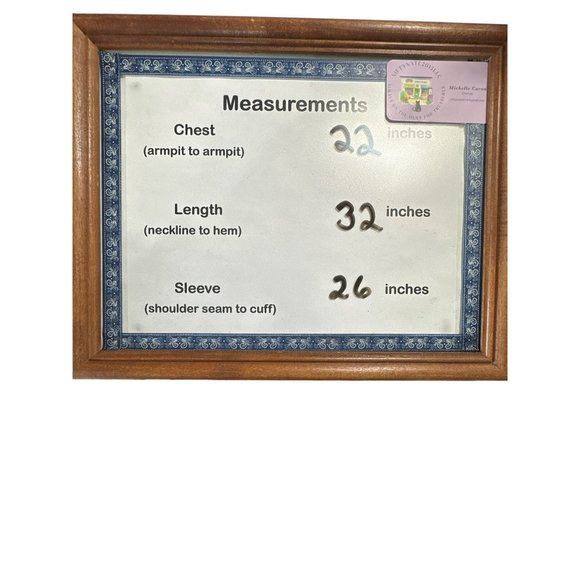 Chaser size XXL cream v neck waffle thermal wide cuff tunic top FLAW - Picture 8 of 8